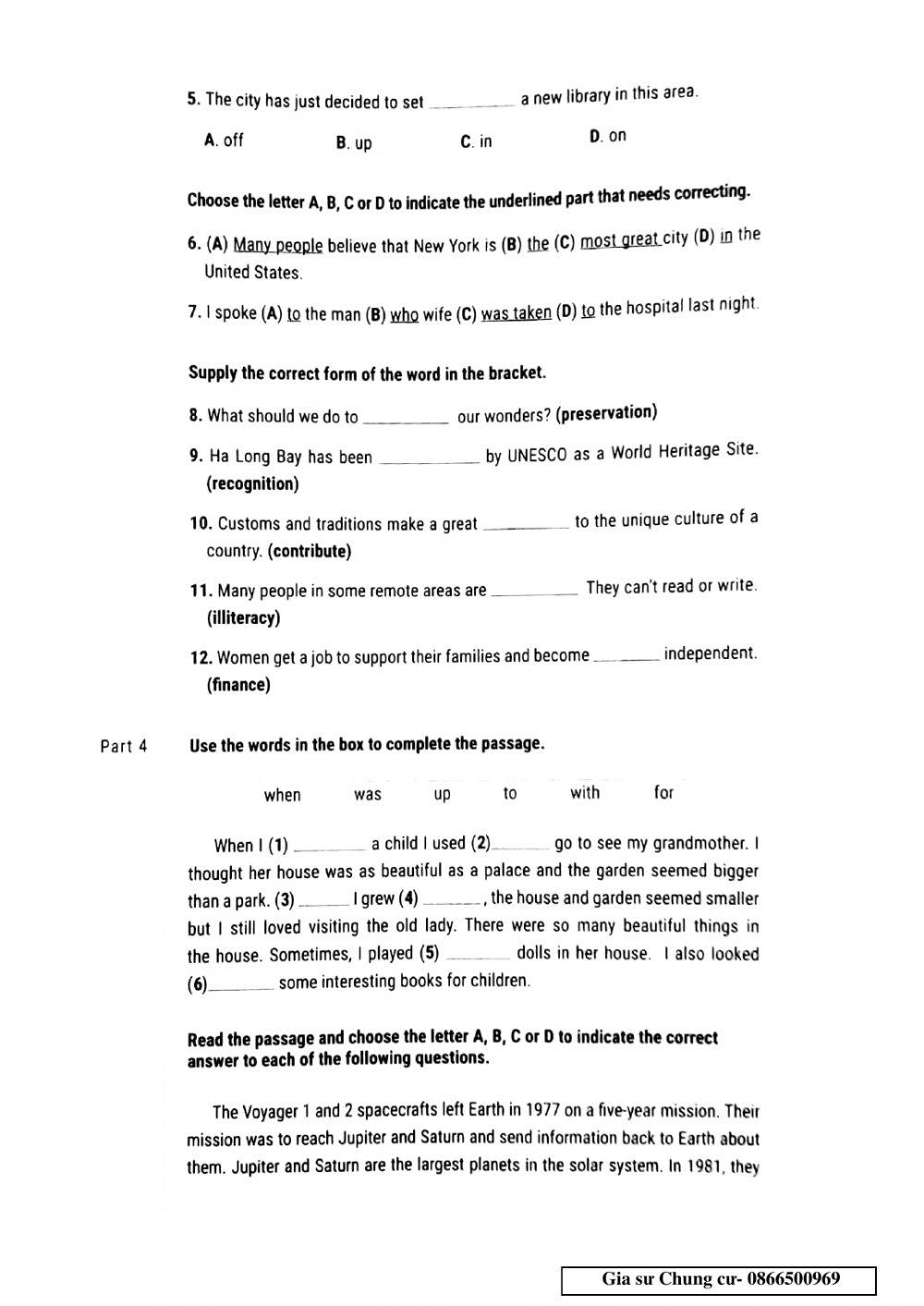 Lớp 9- Hk2- lần 2