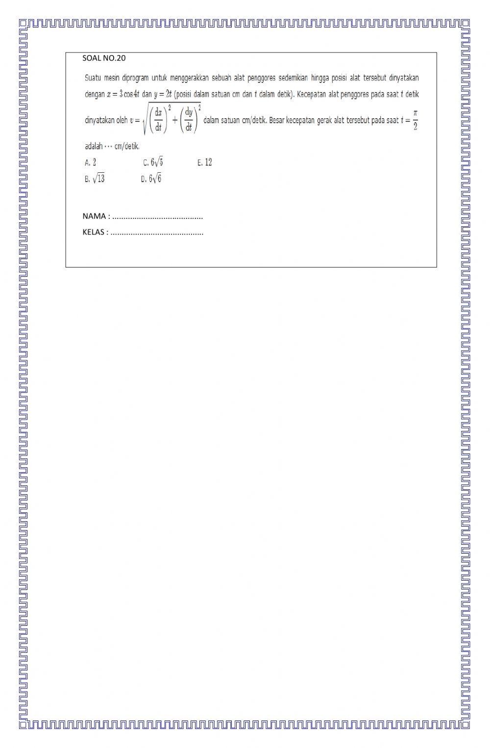 Penilaian akhir semester ganjil 2020-2021
