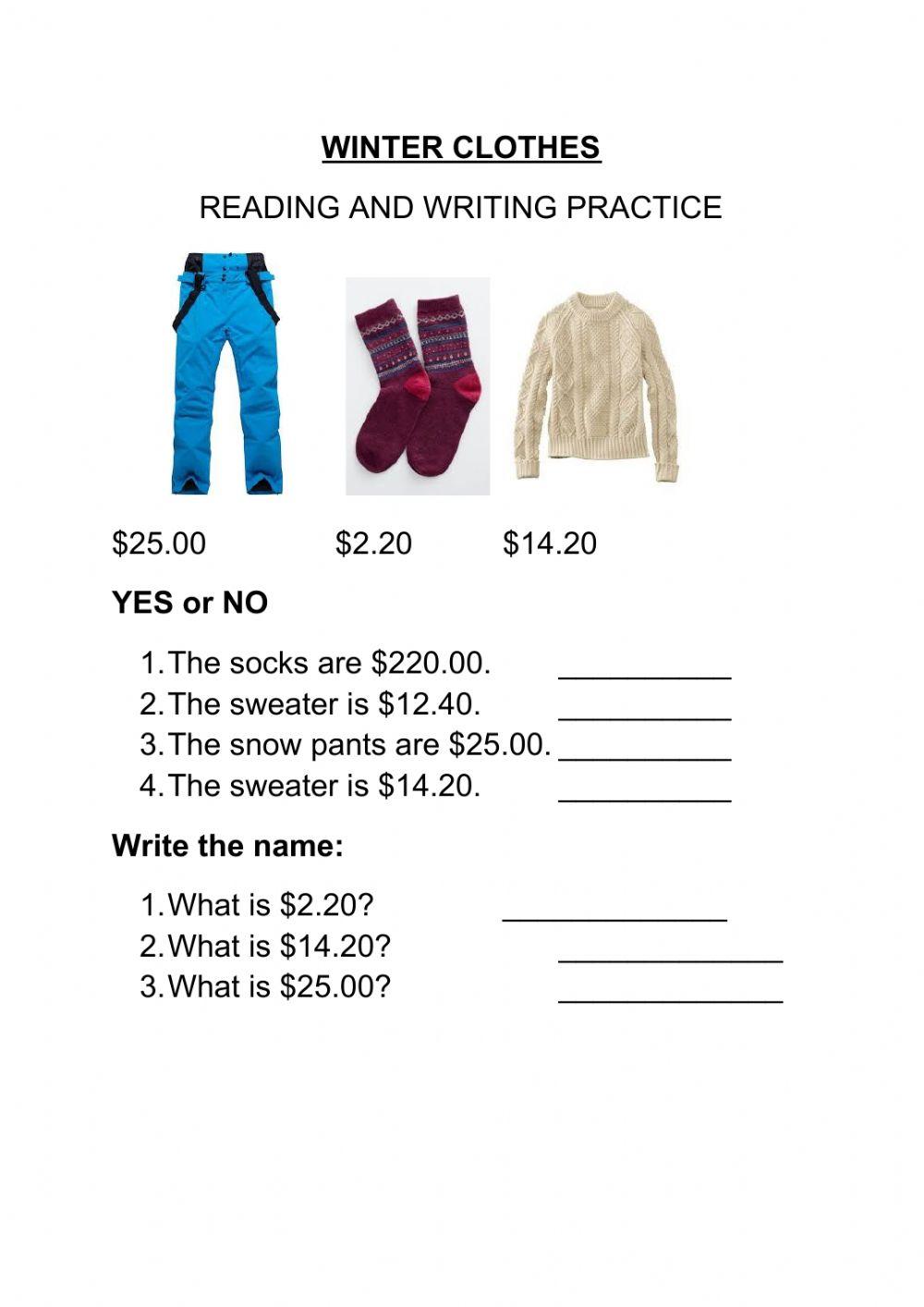 Winter clothes flyer 2