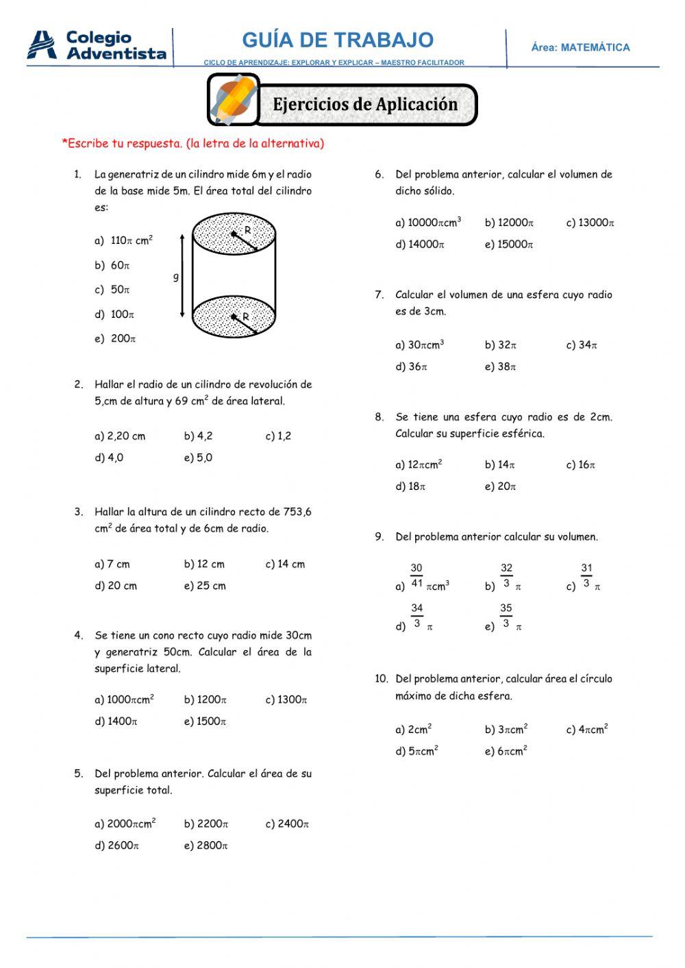 Cuerpos de revolución