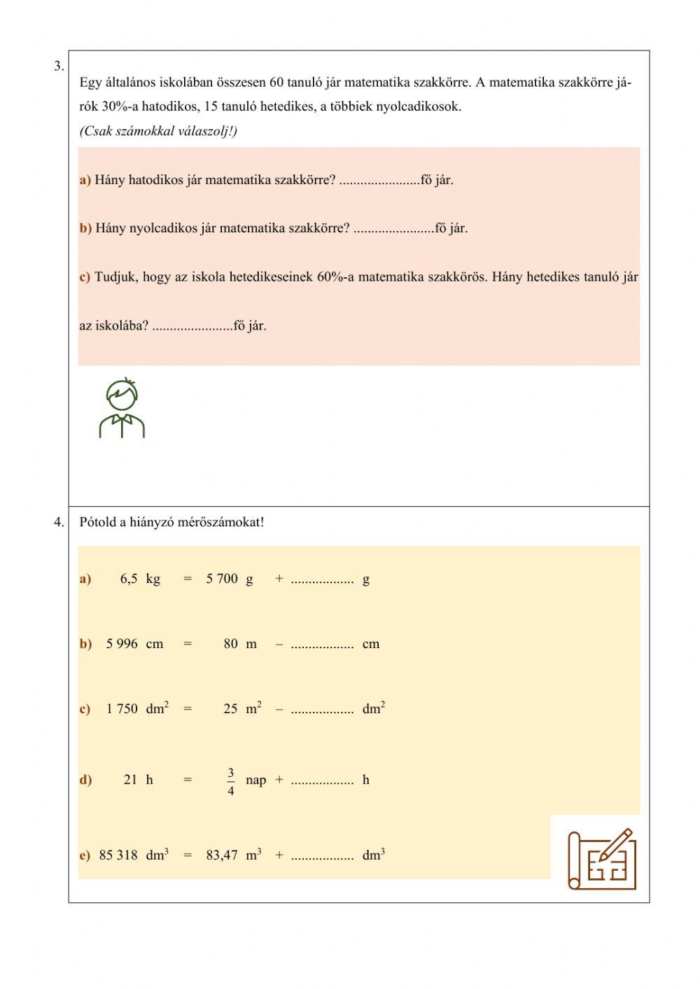Math Worksheet