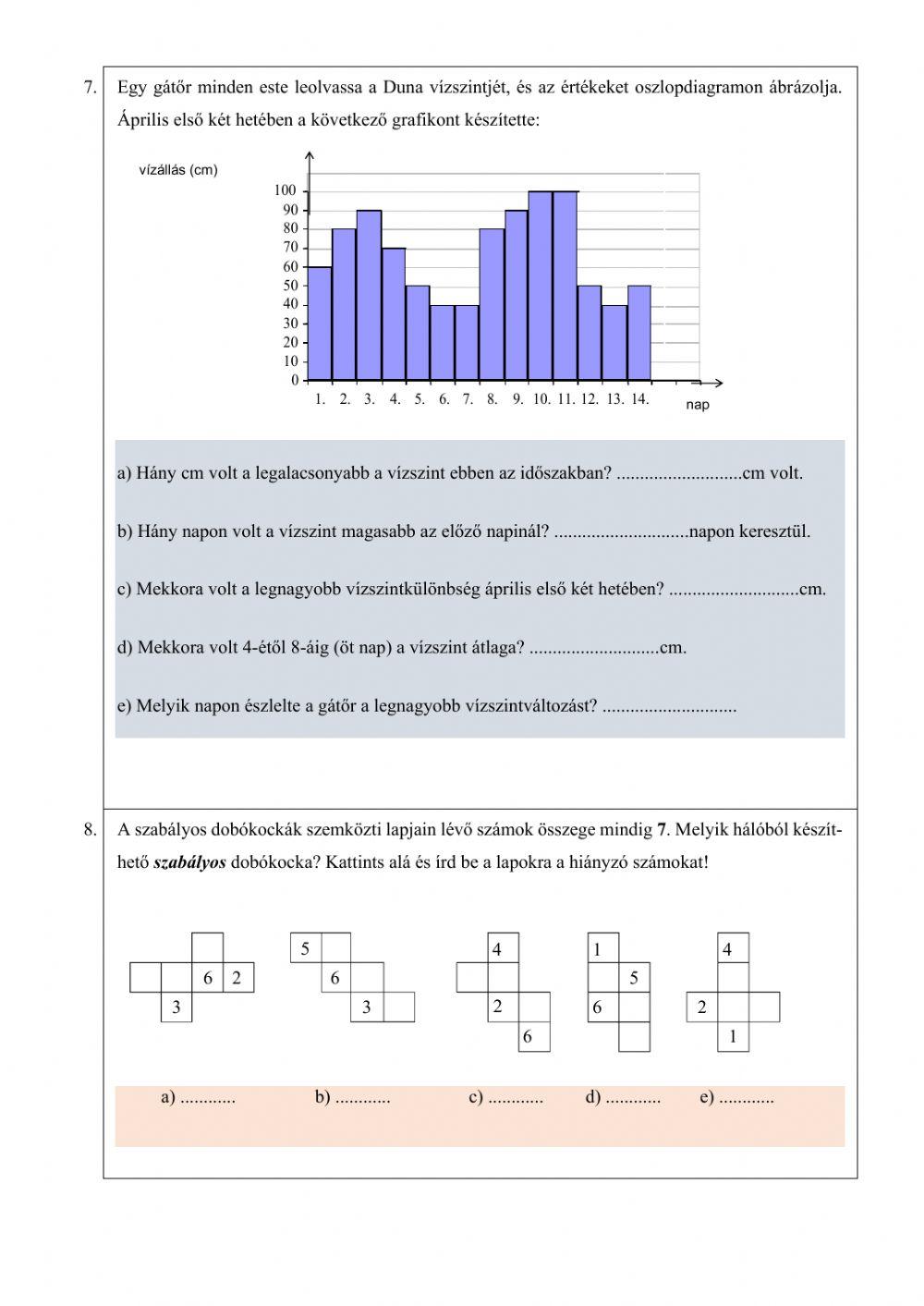 Math Worksheet