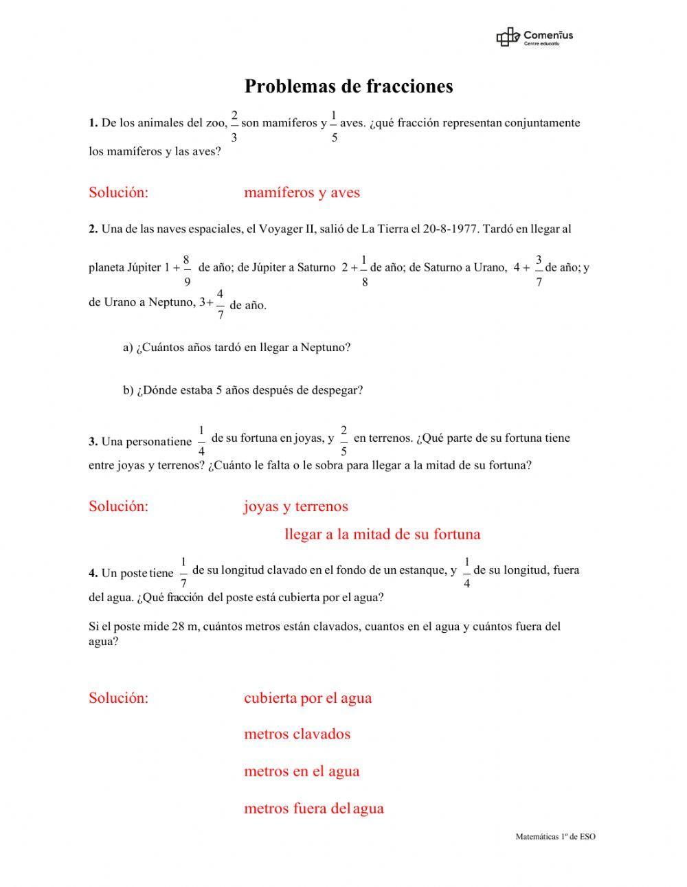 Problemas de fracciones-3