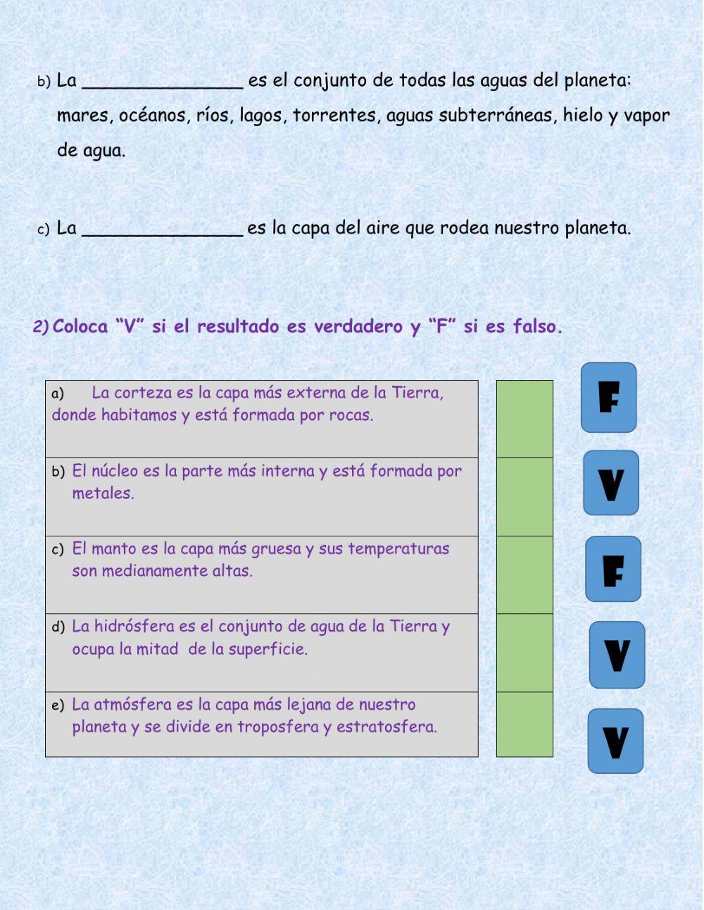 Las capas de la tierra