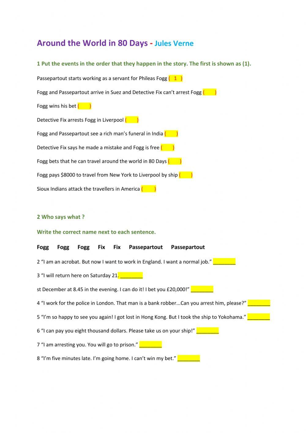 Around the World in 80 Days - Jules Verne