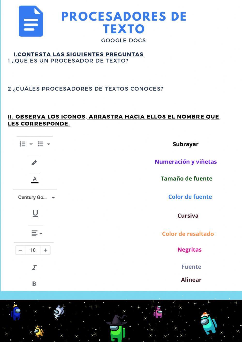Procesador de texto-Google docs