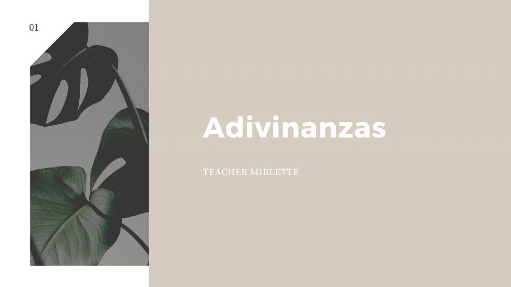 Adivinanza