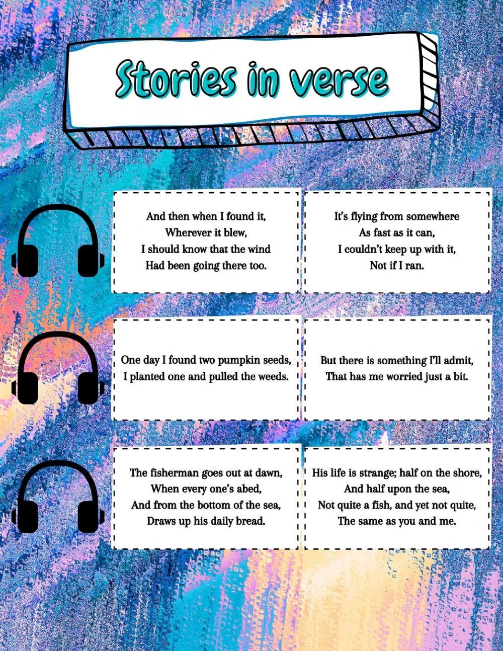 Stories in verse