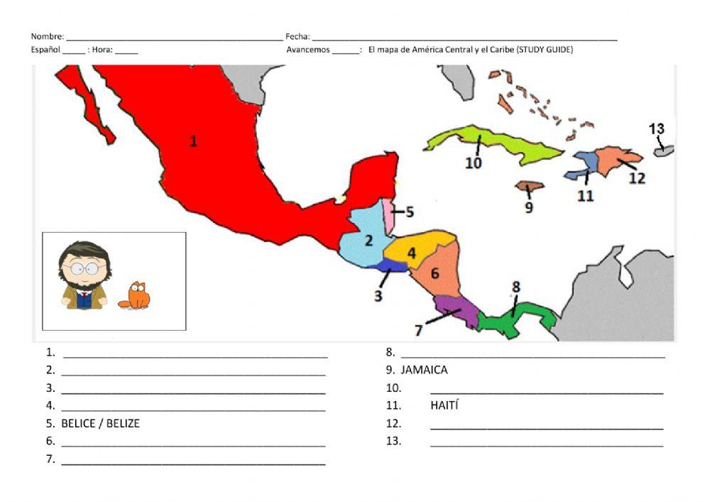 Central America Map 01