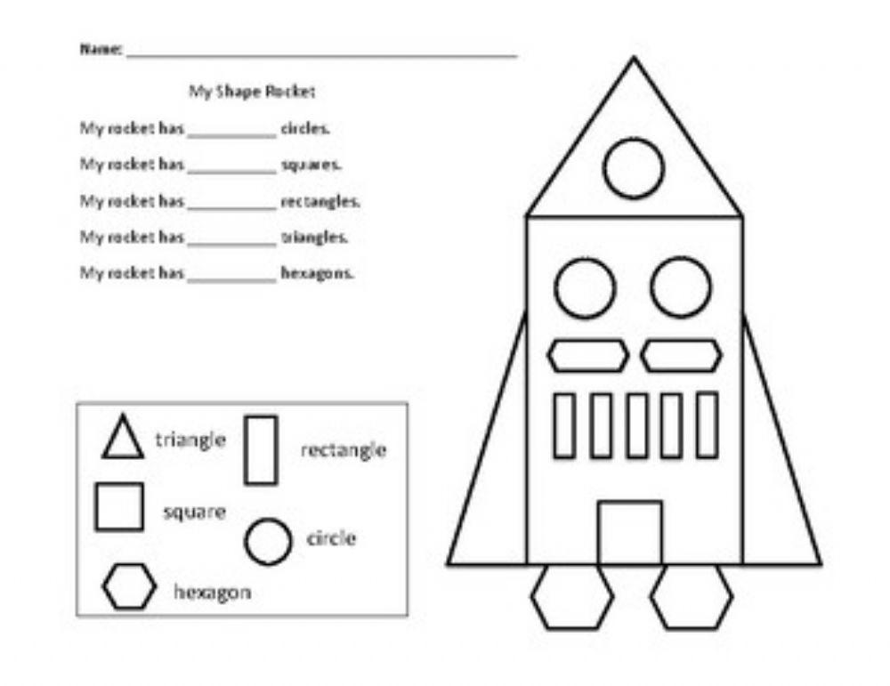 Identify shapes in a rocket