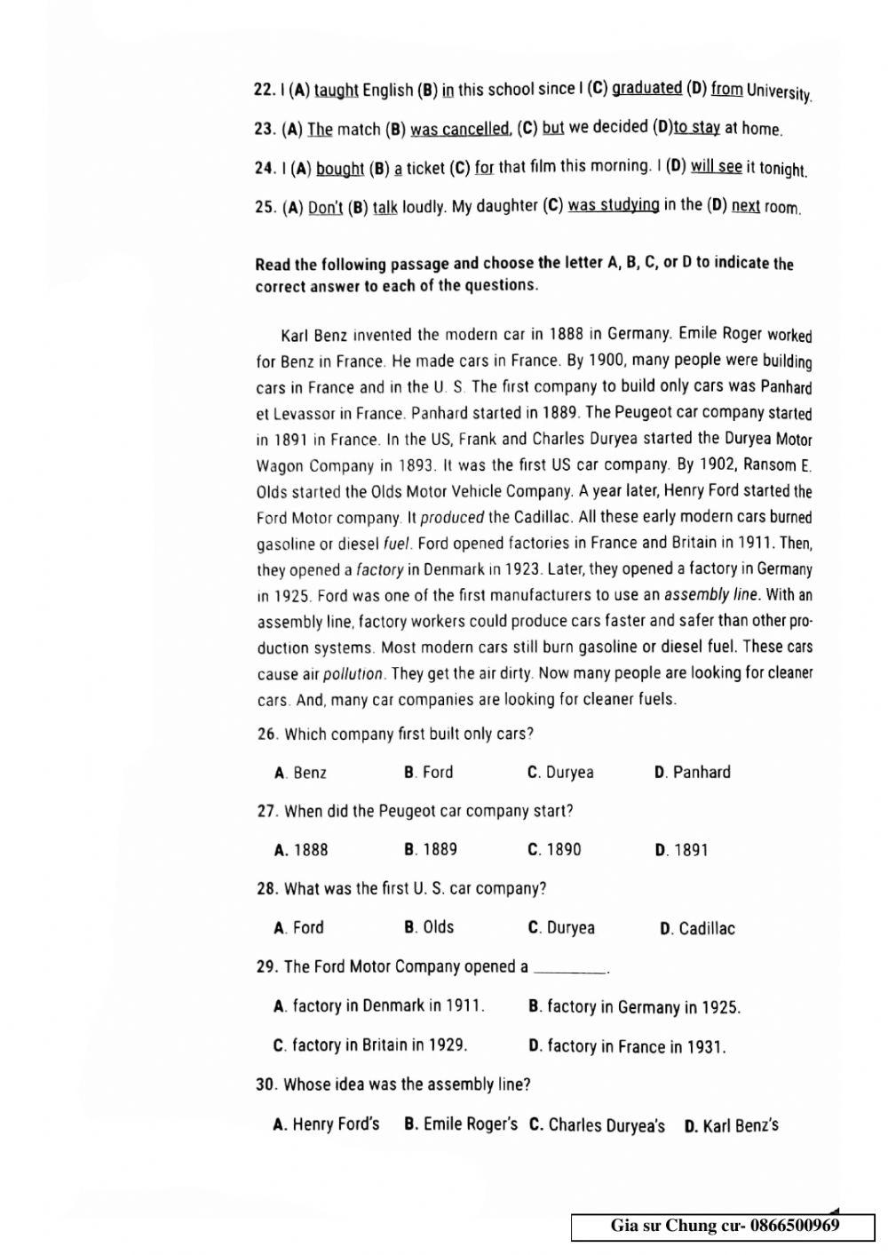 Lớp 10 - Kiểm tra 45 phút