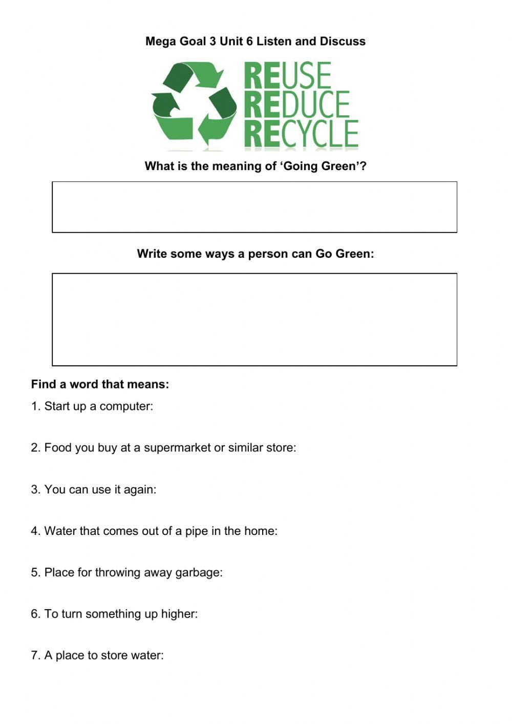 Mega Goal 3 Unit 6 Listen and Discuss