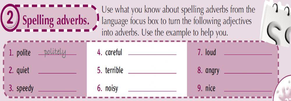 Adverbs grade9 unit3 sb