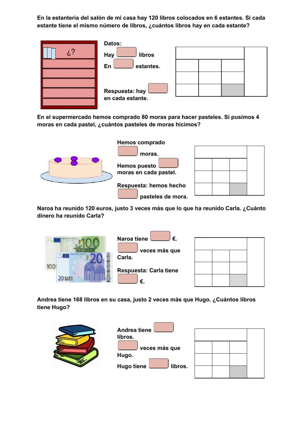 Problemas de división