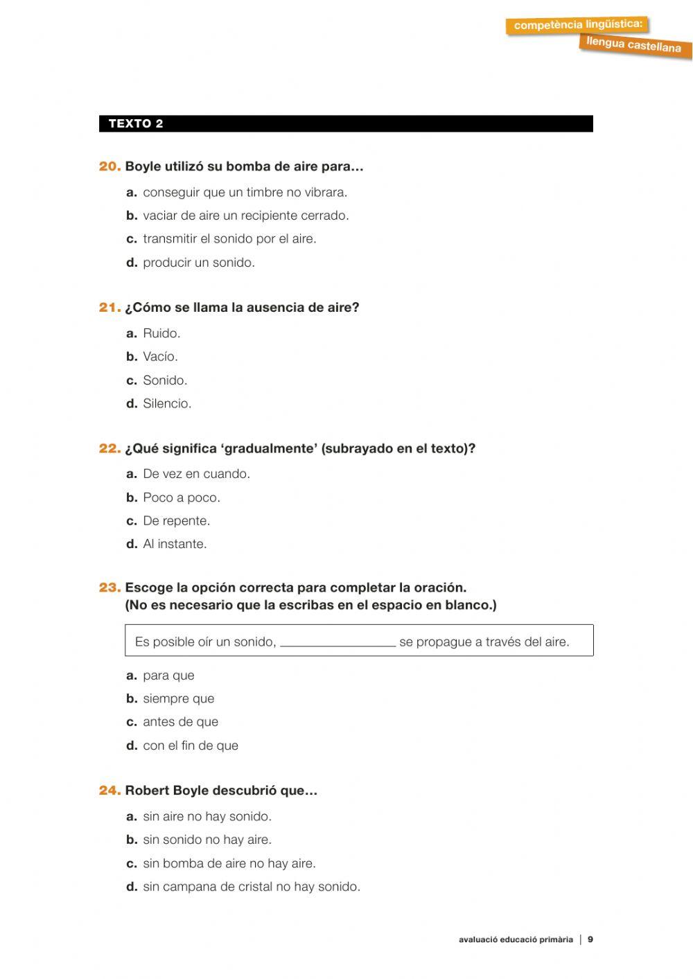 Comprensión lectora- la ciencia del sonido-