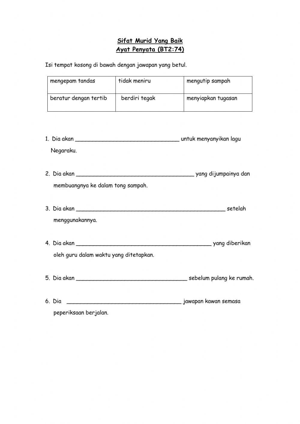 Ayat Penyata Tahun 2