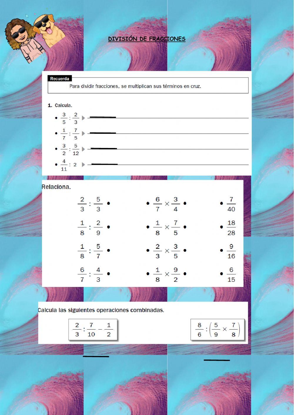 División de fracciones