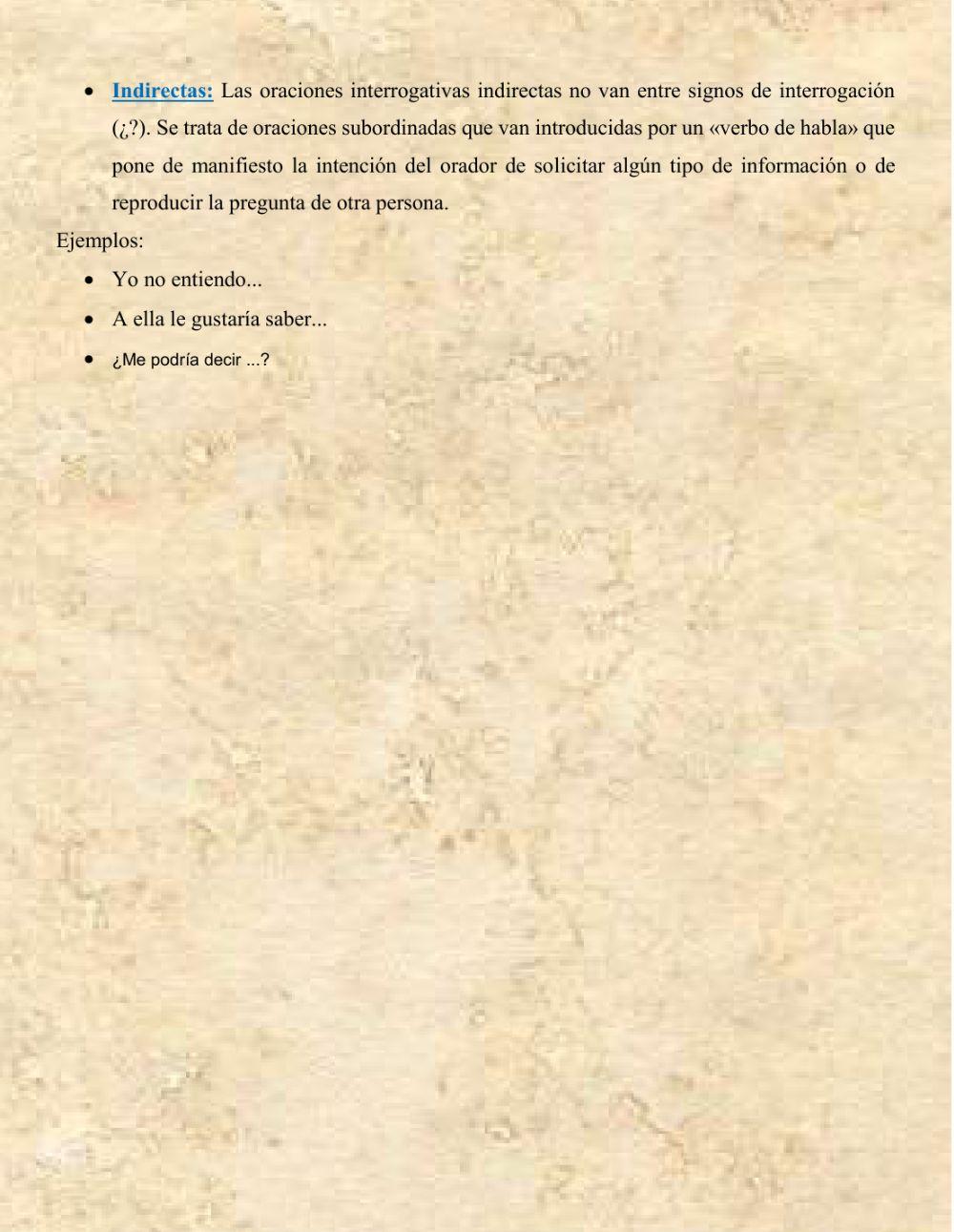 Sintaxis del Español