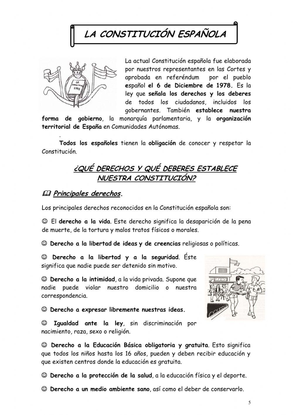 La constitución española