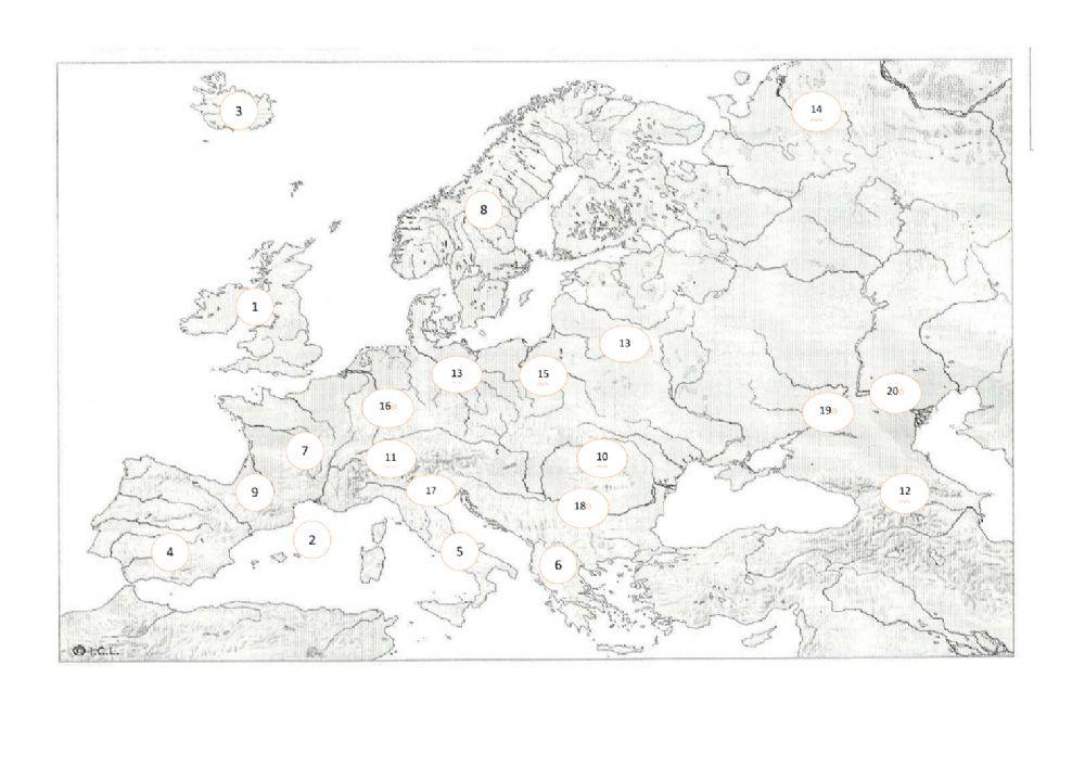 Relevo de Europa e España