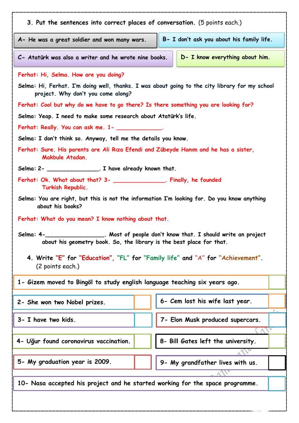 7.3. Biographies Quiz