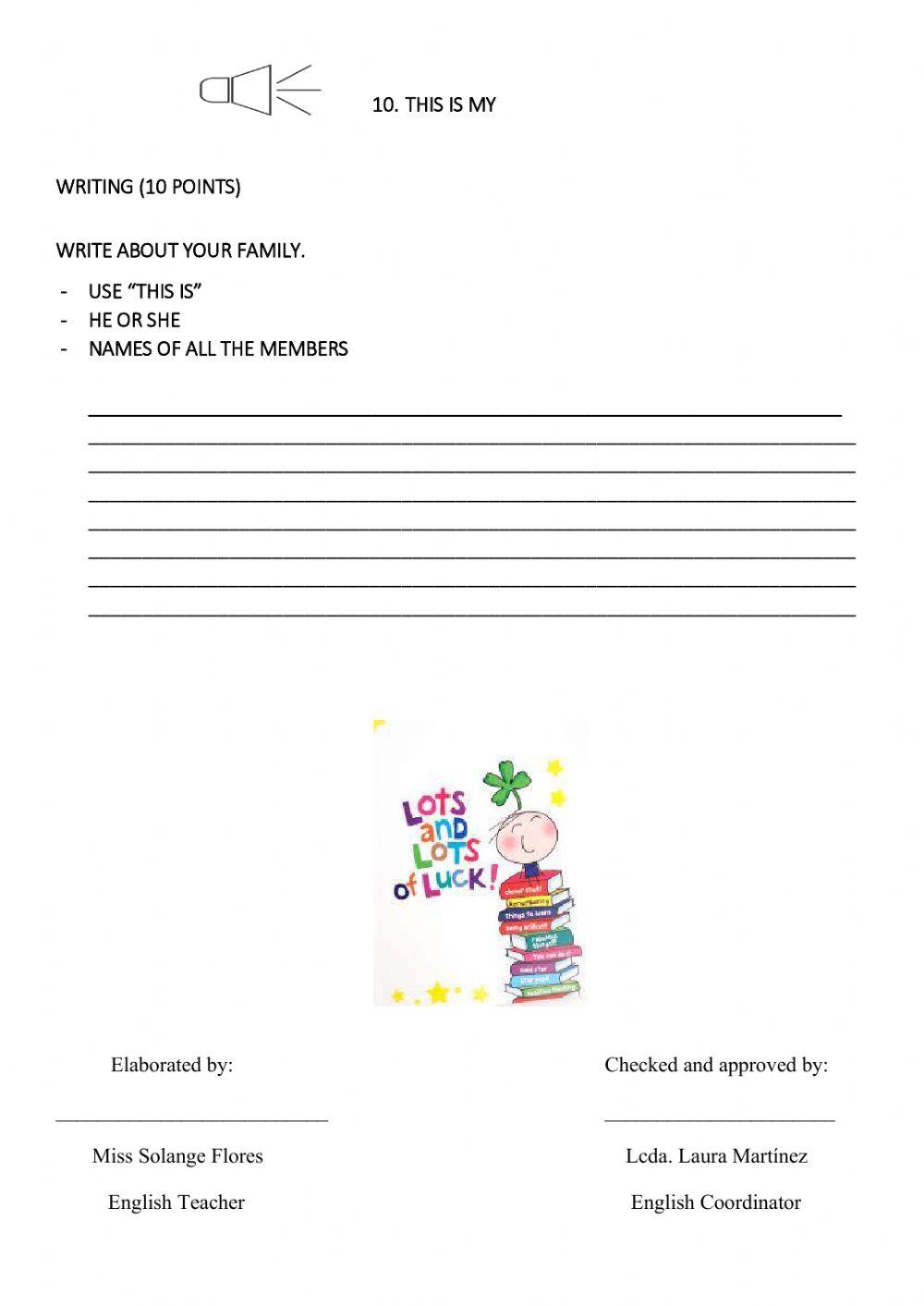 First Evaluation - Second Quimestre - L-W