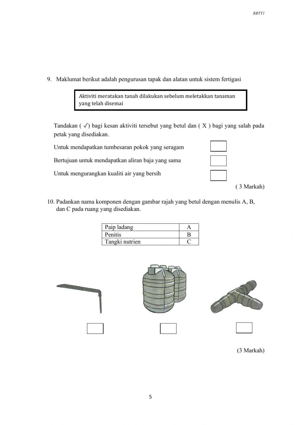 Ulangkaji rbt tingkatan 1