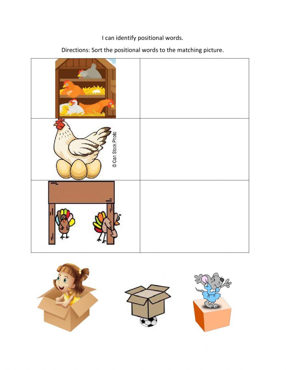 Positional Words