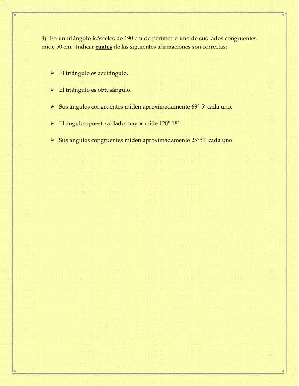 Resolución de triángulos oblicuángulos