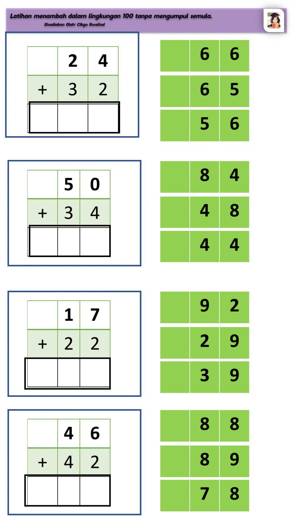 Pilih Jawapan yang betul