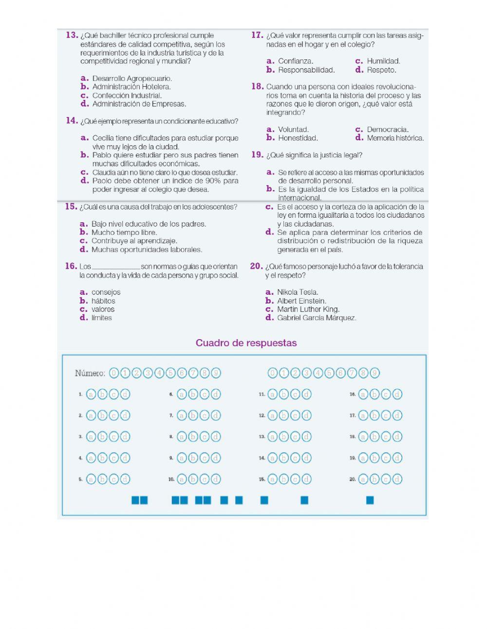 Valores que vivimos y sumativa