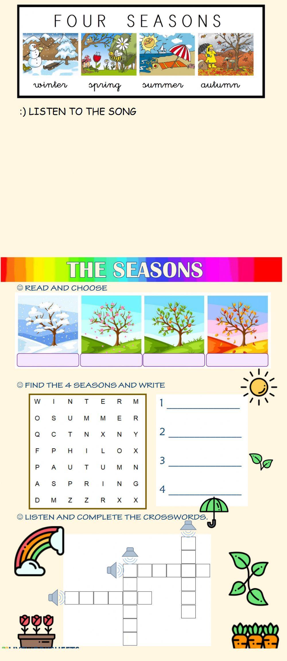 English 2- Unit 2 - Seasons