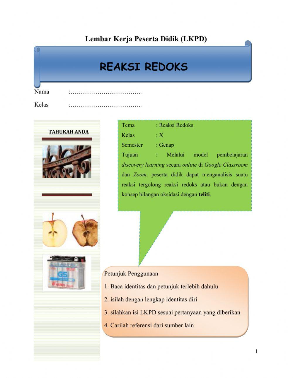 Reaksi Redoks