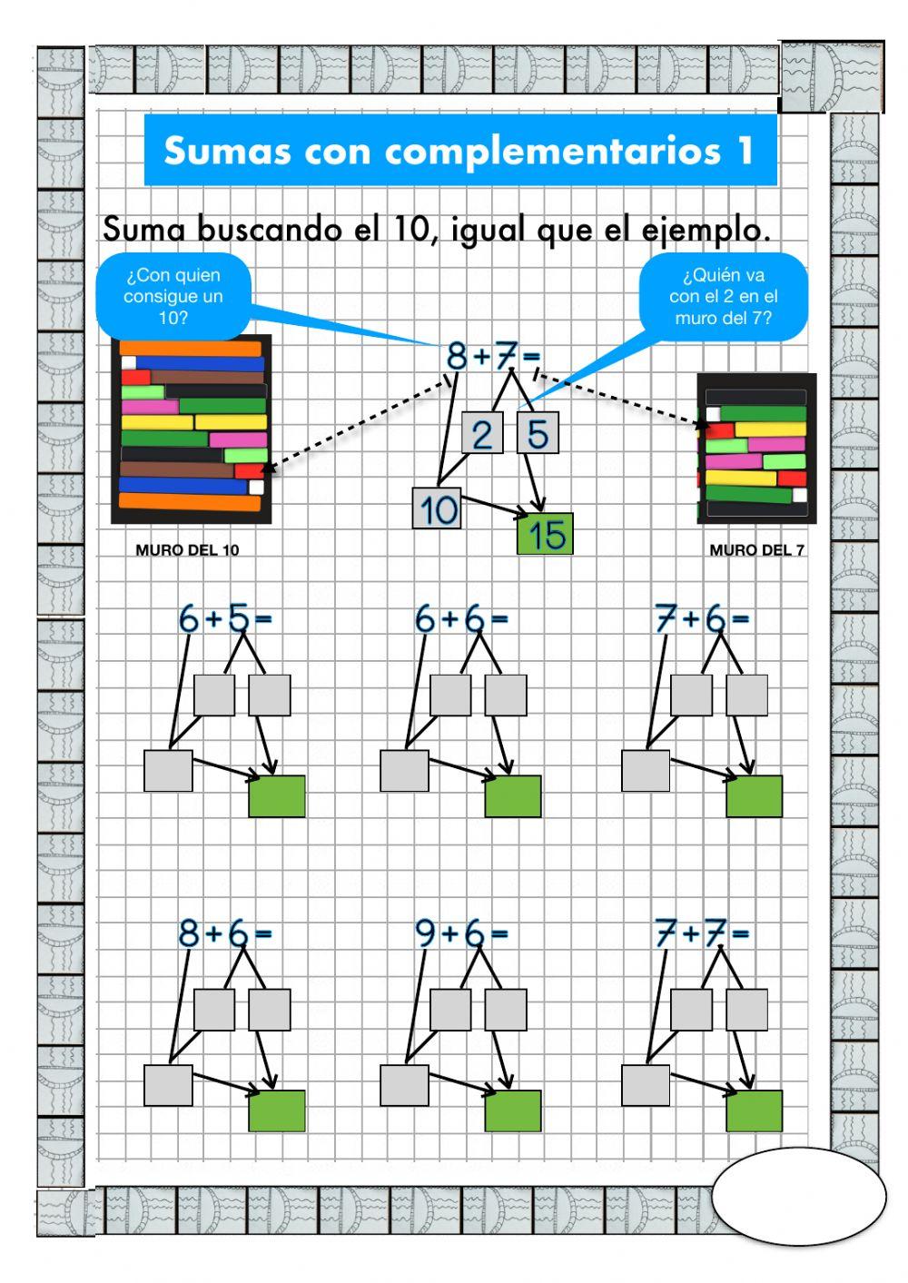 Sumas con complementarios