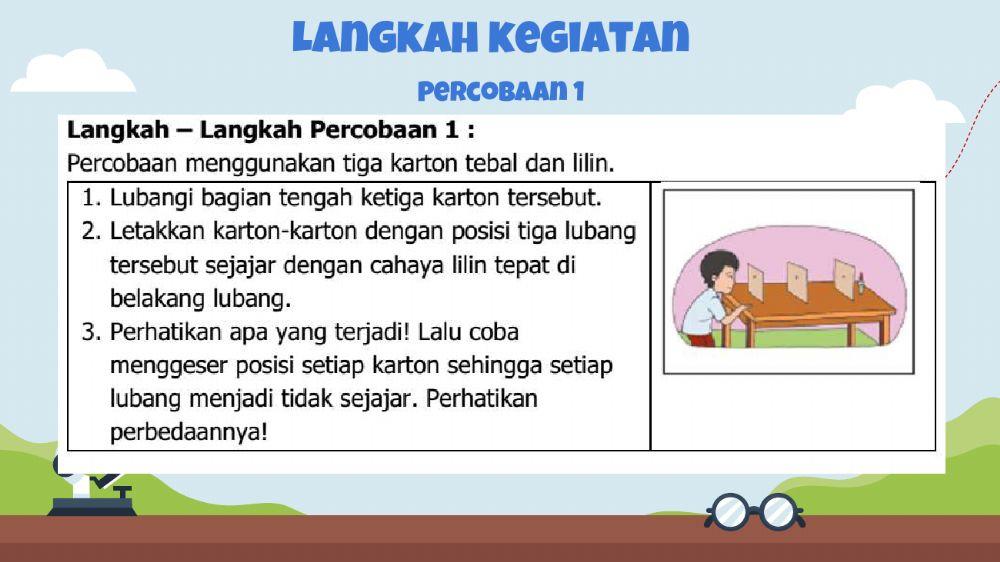 Percobaan Sifat-Sifat Cahaya