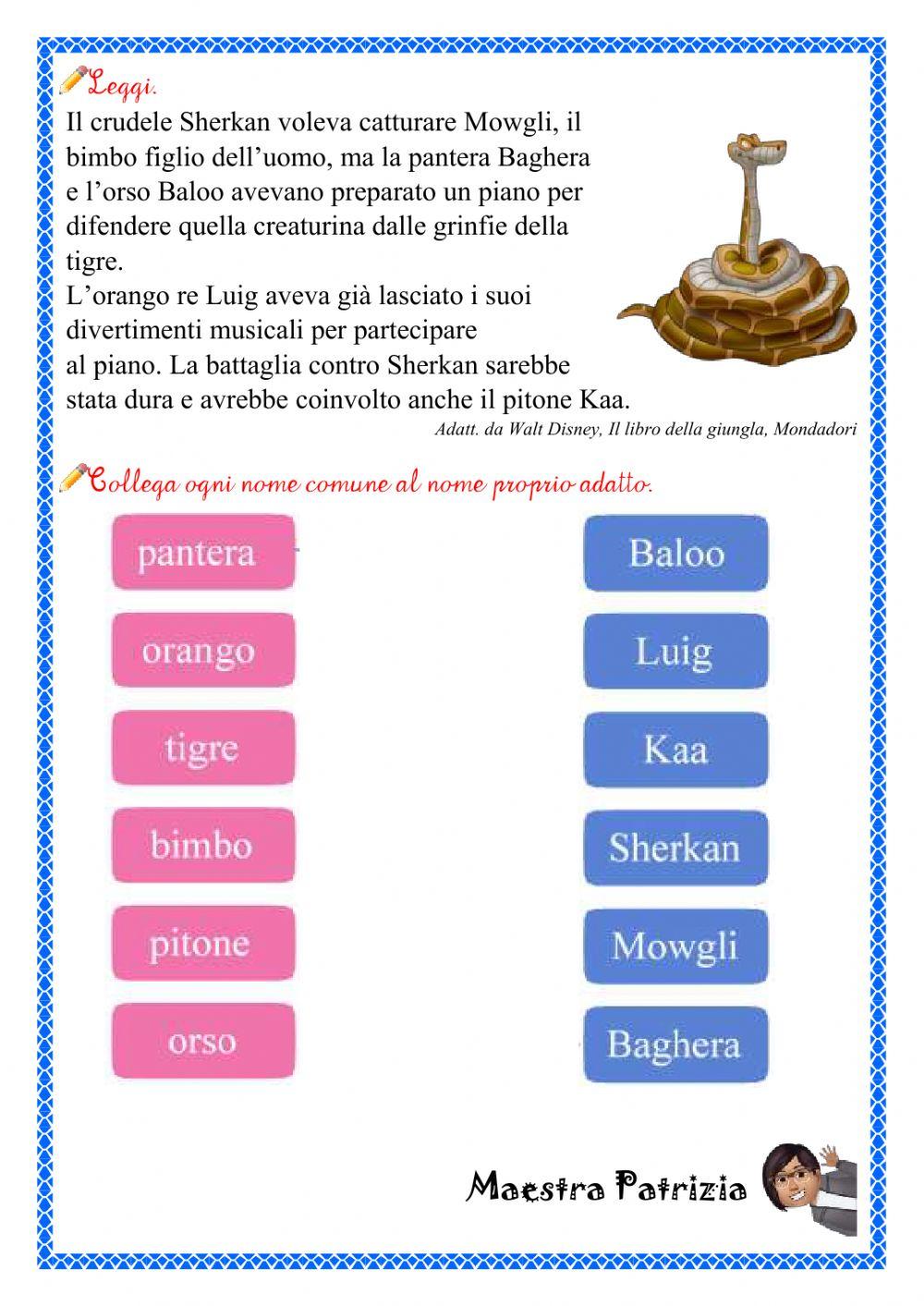 Nomi comuni e nomi propri