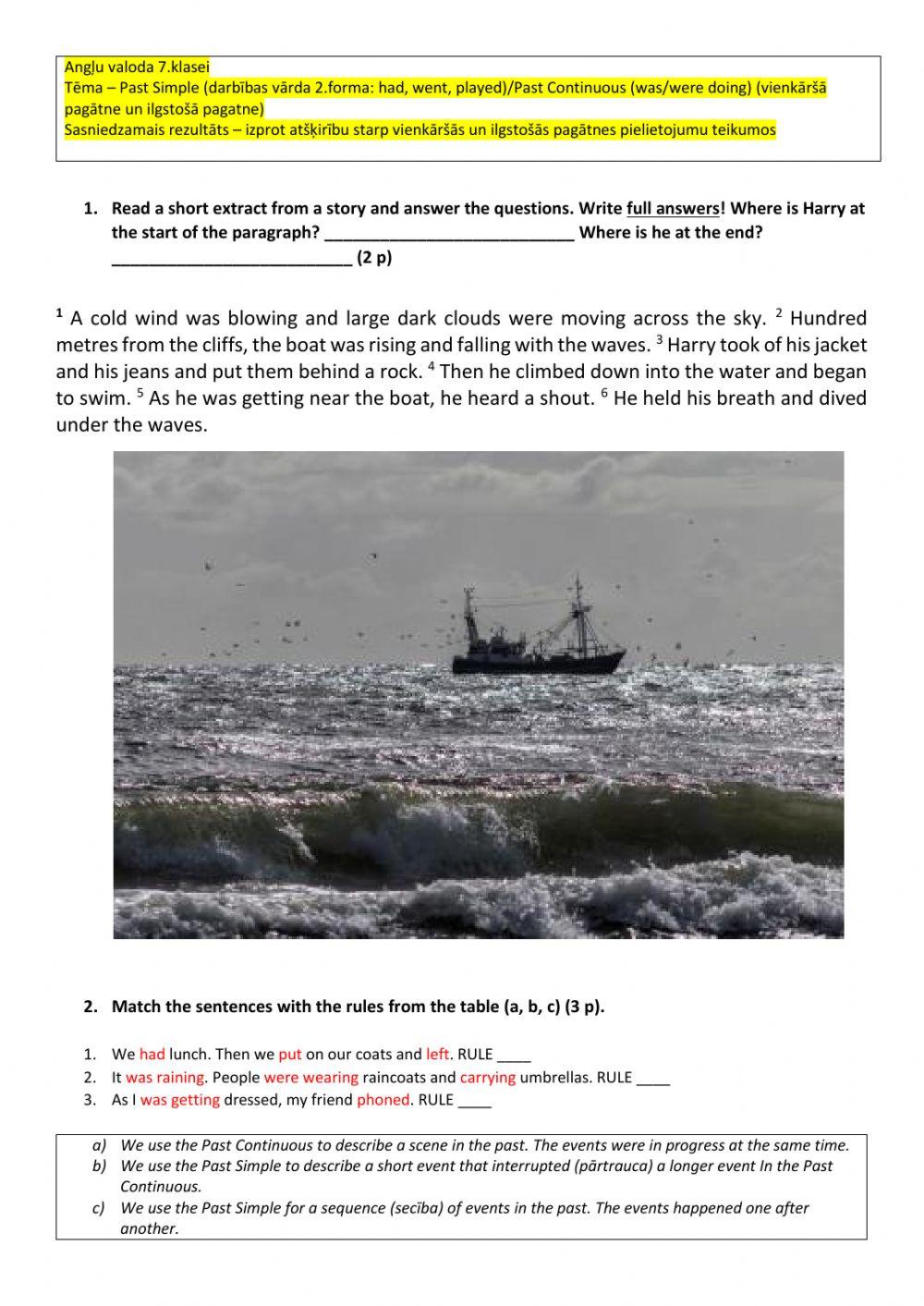 Past Simple and Past Continuous