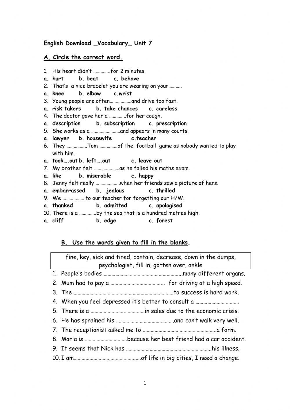 B1 English Worksheet Live Worksheets b1-english-worksheet-live-worksheets