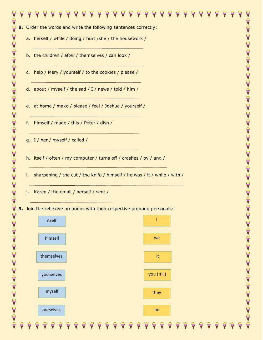 The reflexive pronouns