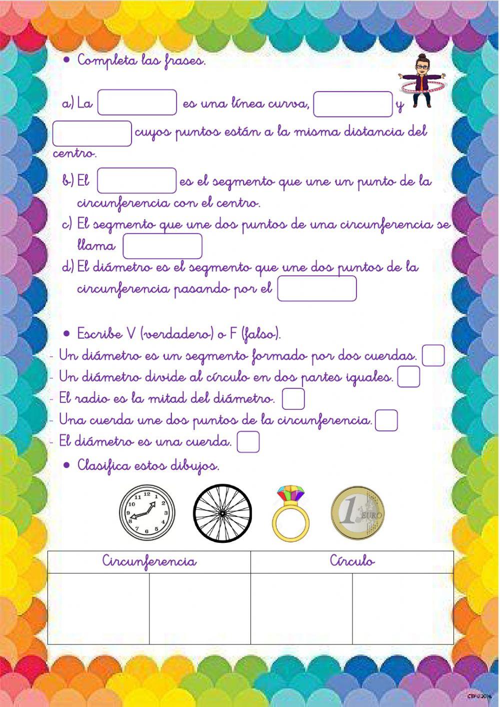 Circunferencia y círculo