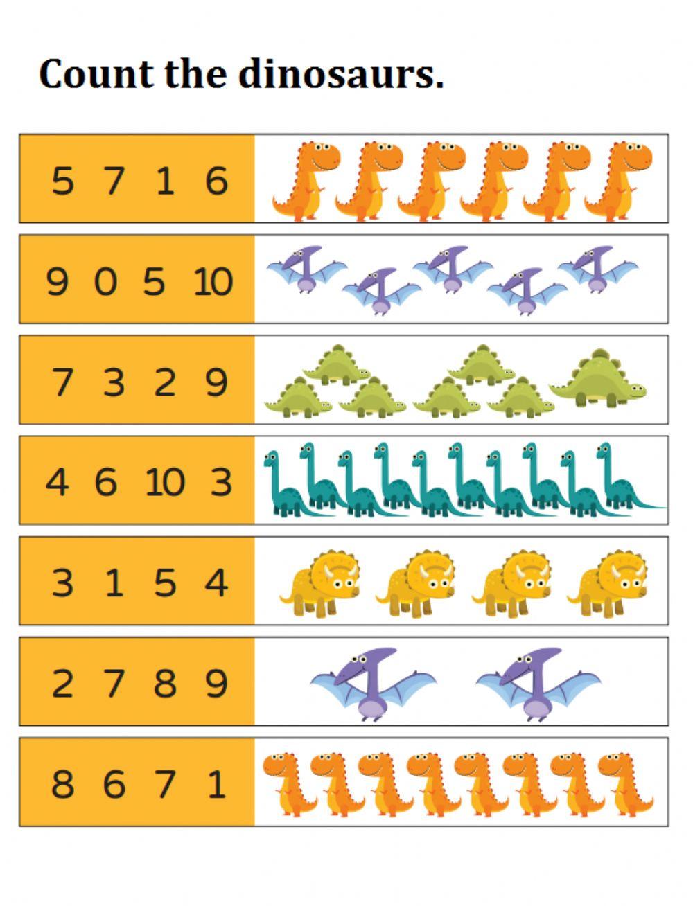 Dinosaur count