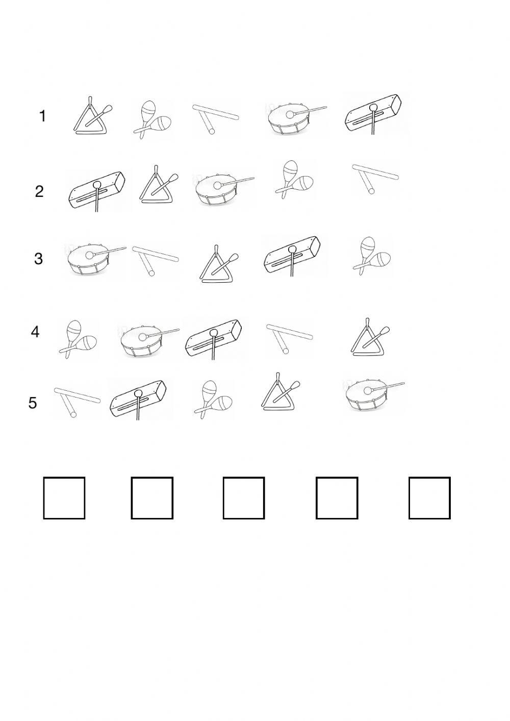 Control 1er música, 1er trimestre