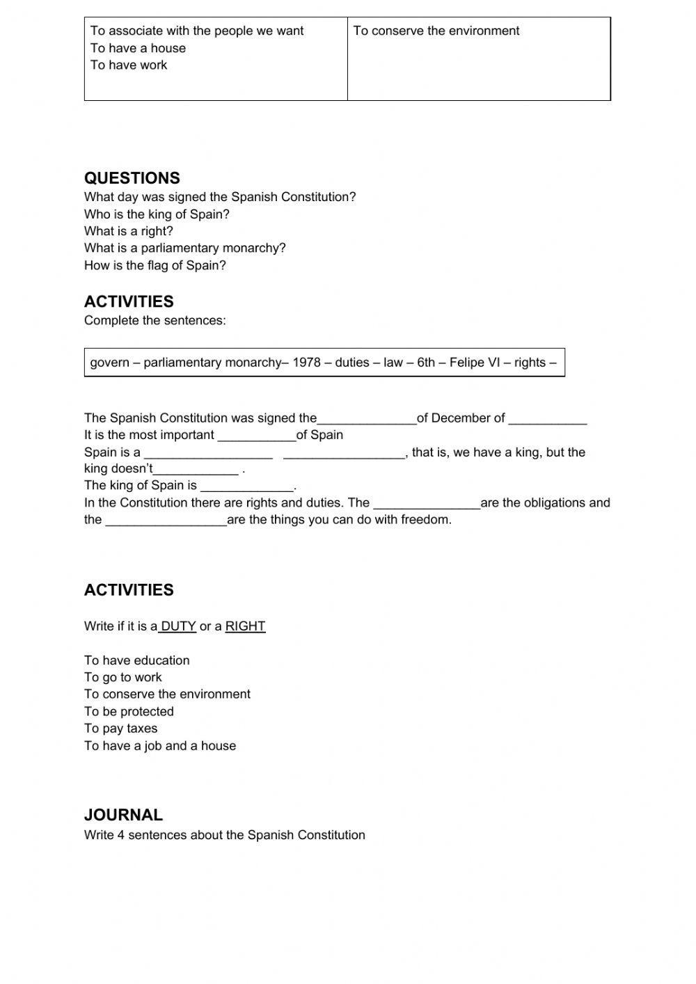 Spanish Constitution