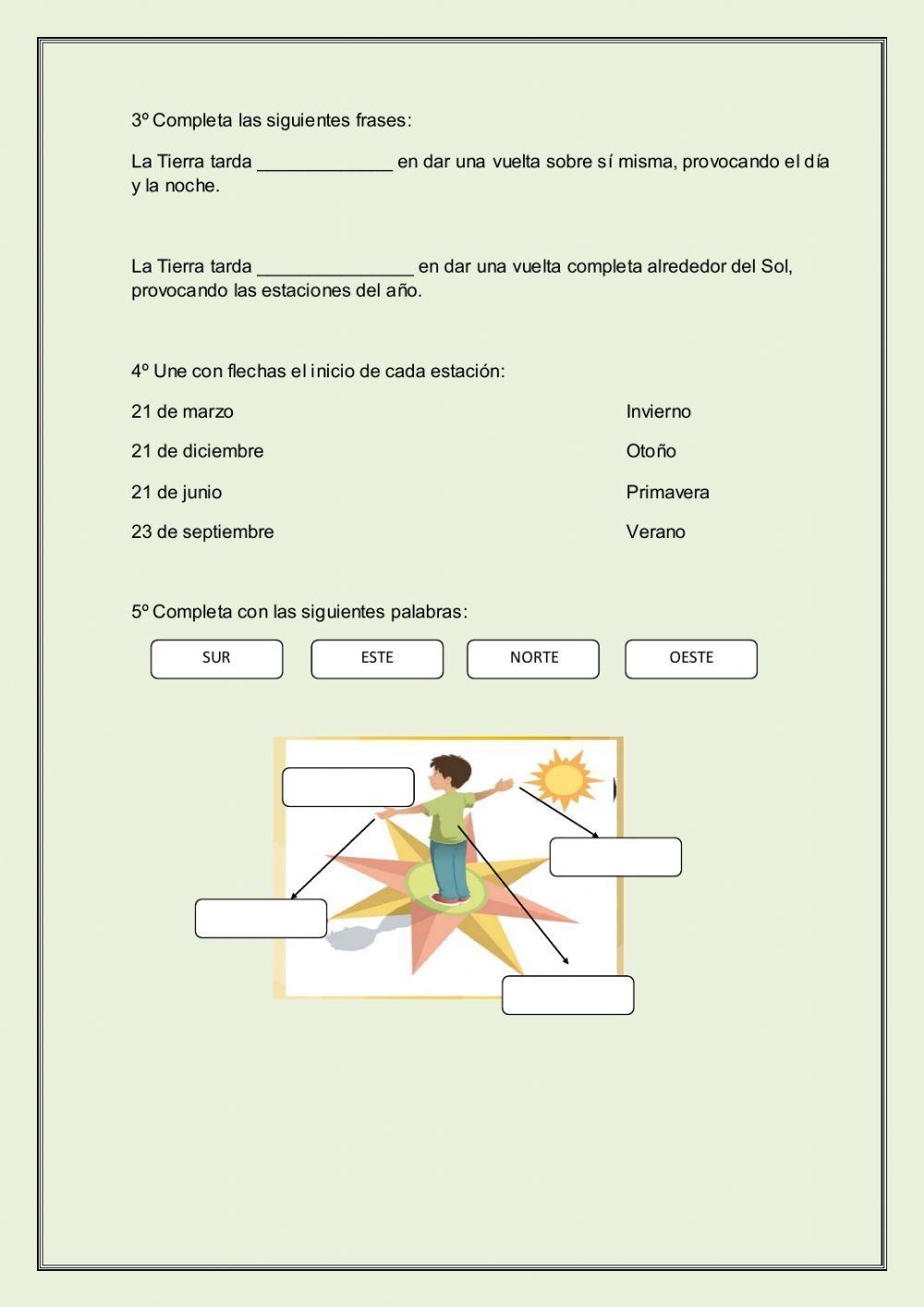 Los movimientos de la tierra y la luna