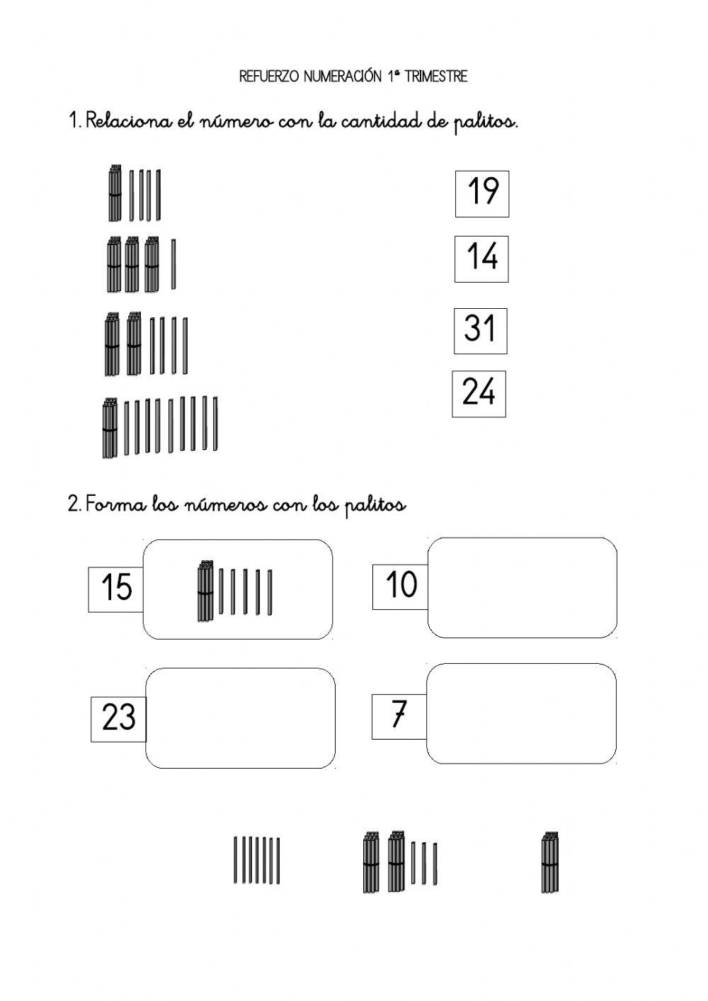 Practicamos con los números