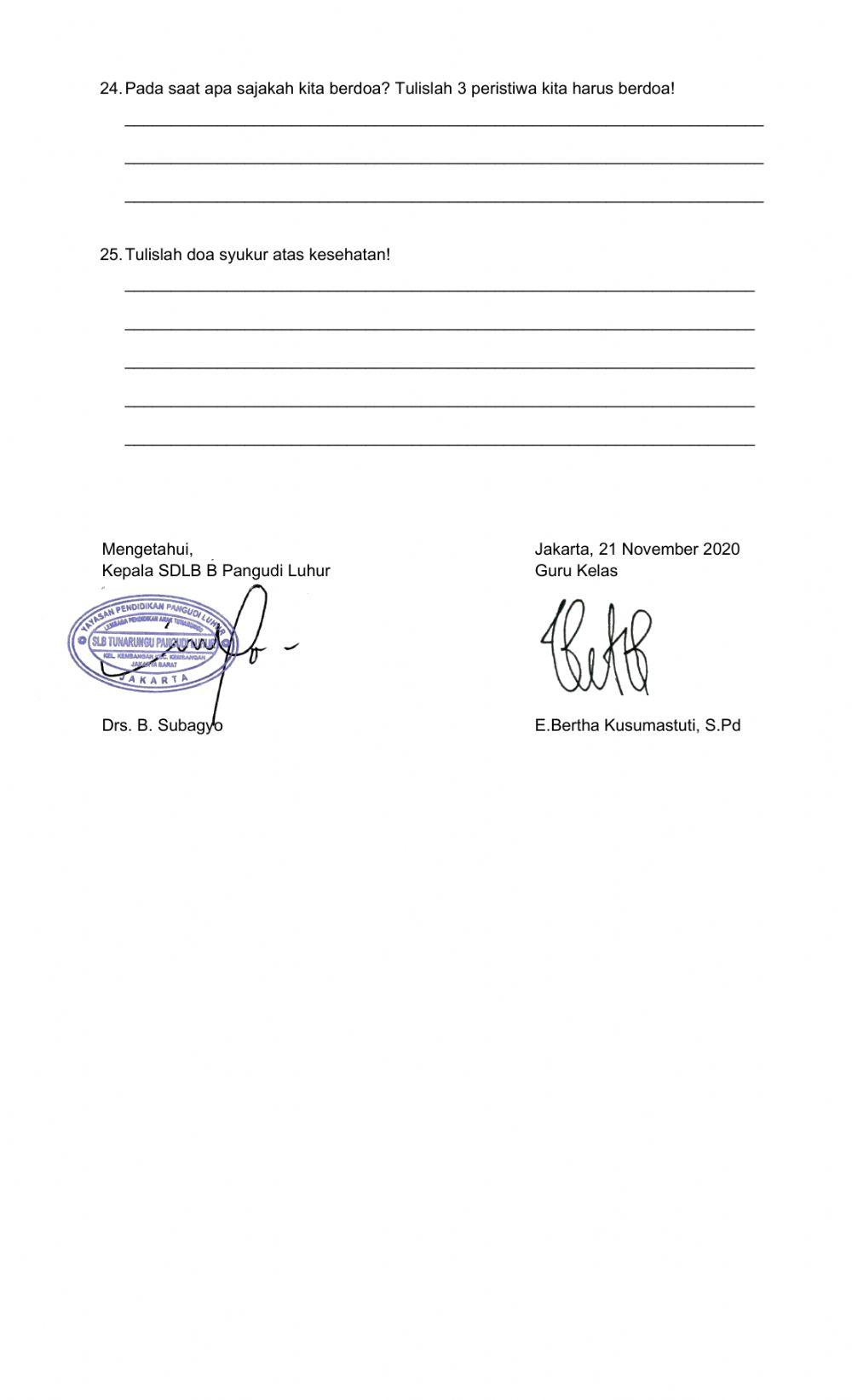 PAS Pendidikan Agama Katolik D2B