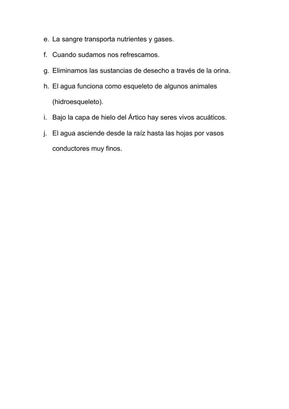 Propiedades del agua