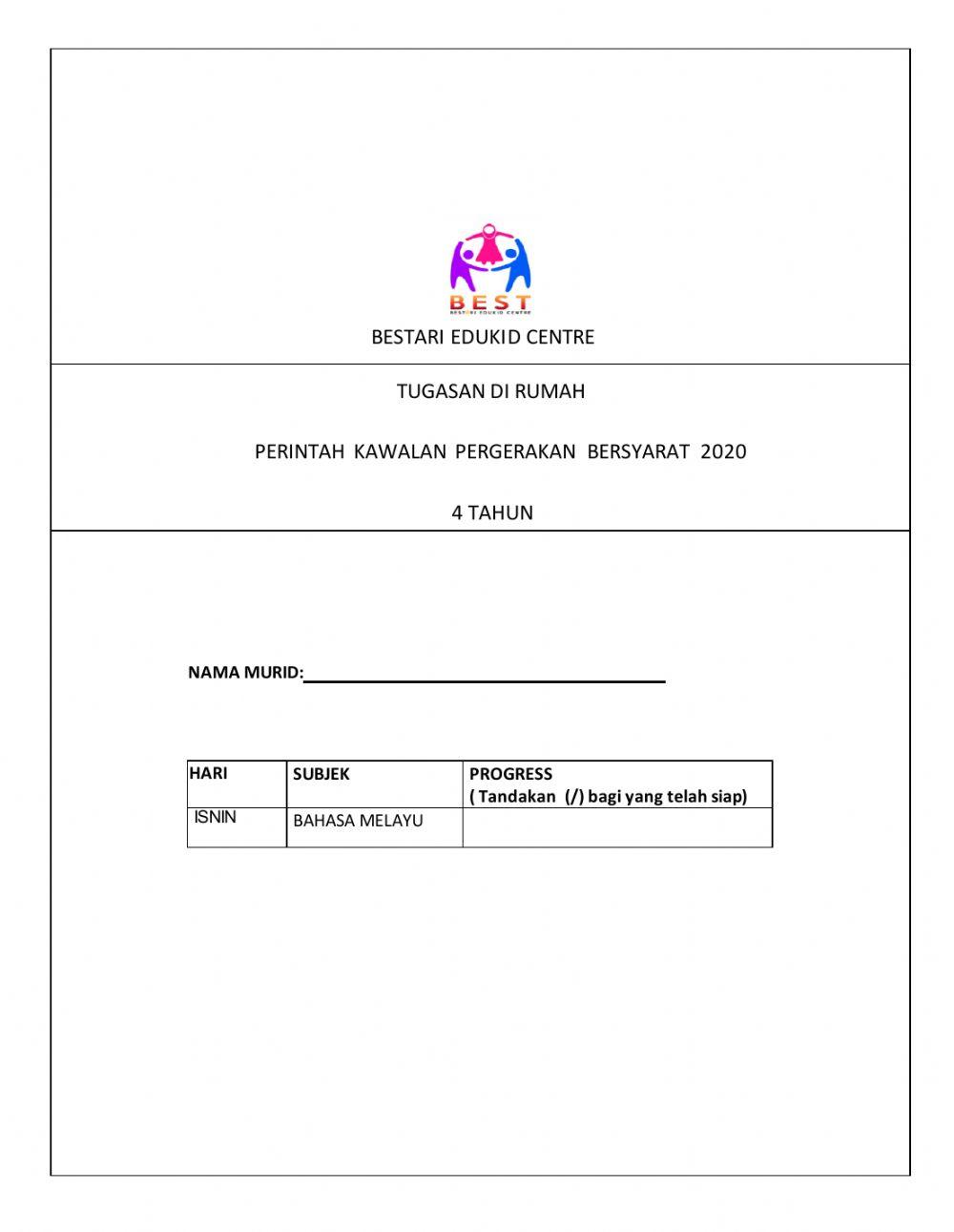 Tugasan PKPB BM (4 TAHUN) 30.11.2020