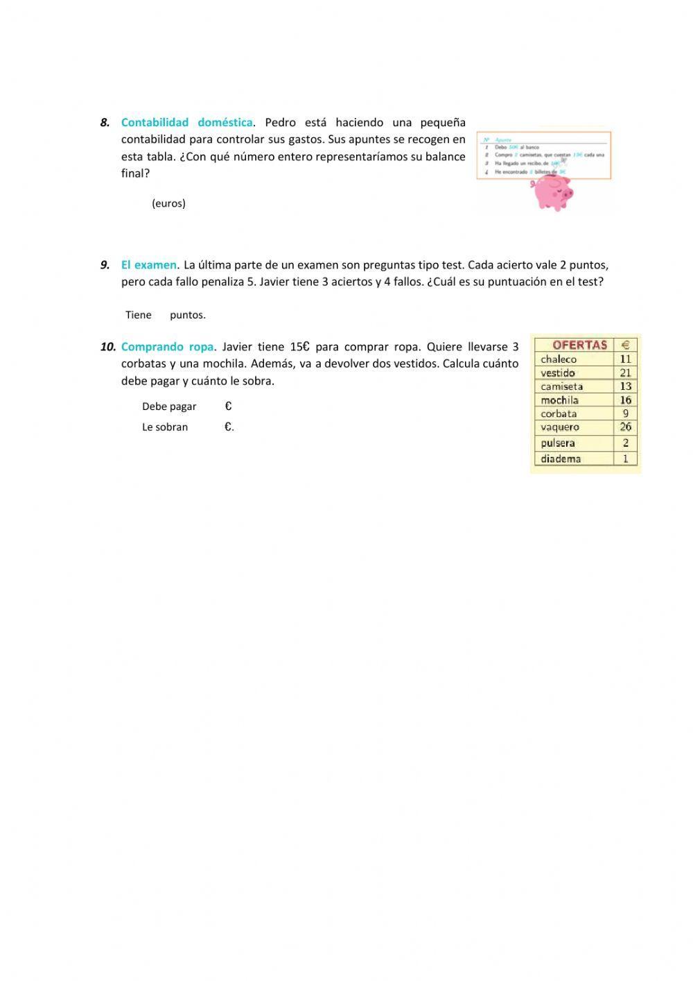 Problemas de enteros