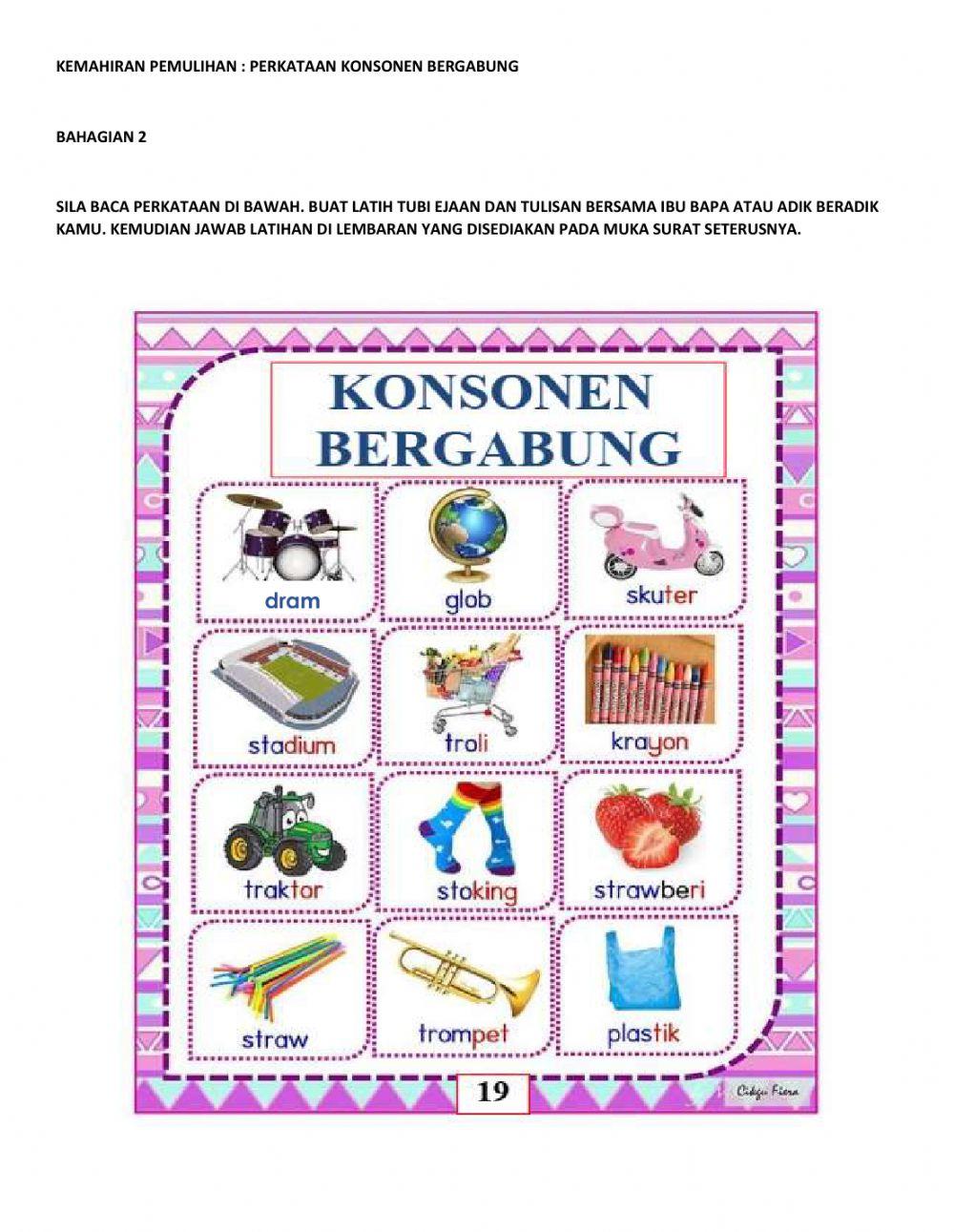 Latihan Konsonen Bergabung - Part 2